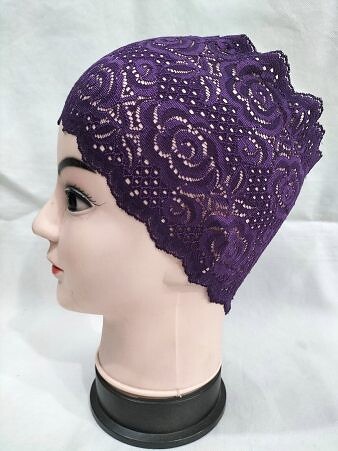 Lace Hijab Band - Violet Lace Hijab Band - Violet