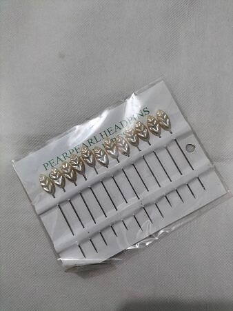 Large-Sized Straight Pins - Silver Leaves Large-Sized Straight Pins - Silver Leaves