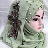 Pearl Ready to Wear with Flower Bunch - Olive Green Pearl Ready to Wear with Flower Bunch - Olive Green