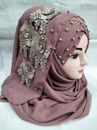 Pearl Ready to Wear with Matching Bunch - Grape Purple