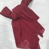 plain chiffon scarf maroon
