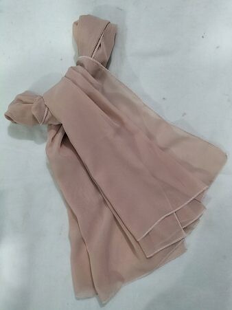 Plain Chiffon Scarf - Nude Pink
