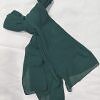 Plain Chiffon Scarf - Sea Green