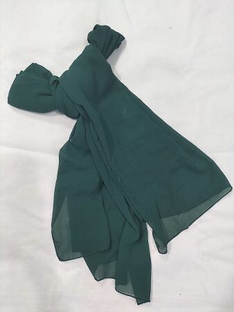 Plain Chiffon Scarf - Sea Green