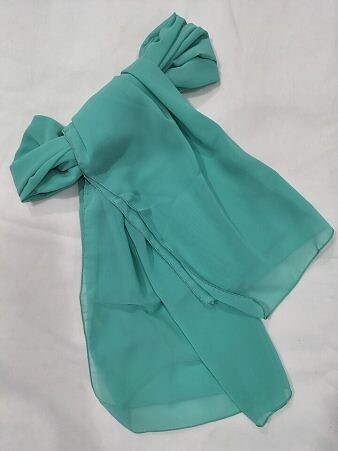 Plain Chiffon Scarf - Turquoise