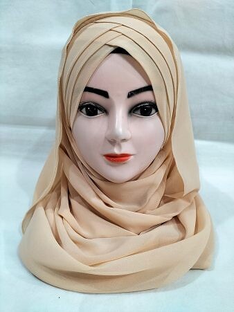 Plain Criss Cross Ready To Wear - Light Golden