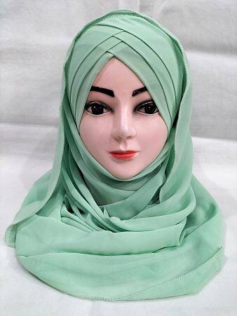 Plain Criss Cross Ready To Wear - Pistachio Green