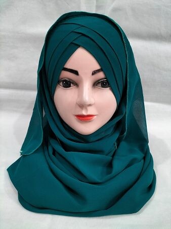 Plain Criss Cross Ready To Wear - Sea Green