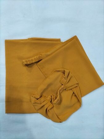 Three Piece Matching Hijab Set - Mustard Three Piece Matching Hijab Set - Mustard