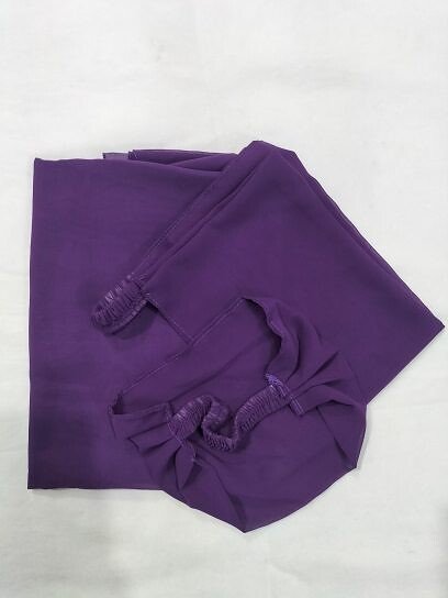 Plain Three Piece Matching Hijab Set - Violet Plain Three Piece Matching Hijab Set - Violet