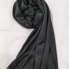 double shaded viscose scarf black