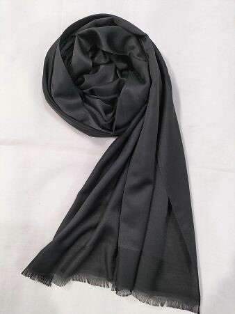 Double Shaded Viscose Scarf - Black Double Shaded Viscose Scarf - Black