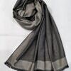 double shaded viscose scarf dark grey