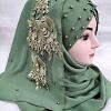Pearl Ready to Wear with Matching Bunch – Army Green Pearl Ready to Wear with Matching Bunch – Army Green