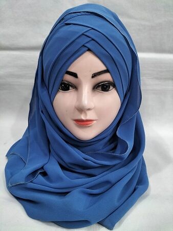 Plain Criss Cross Ready To Wear - Blue