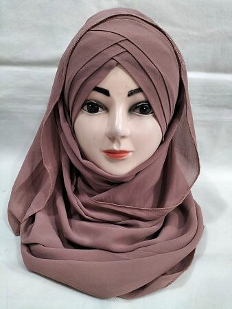 Plain Criss Cross Ready To Wear - Grape Purple