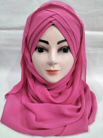 Plain Criss Cross Ready To Wear - Rose Pink