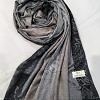 Sky Cashmere Self Printed Scarf - Black and Copper Sky Cashmere Self Printed Scarf - Black and Copper