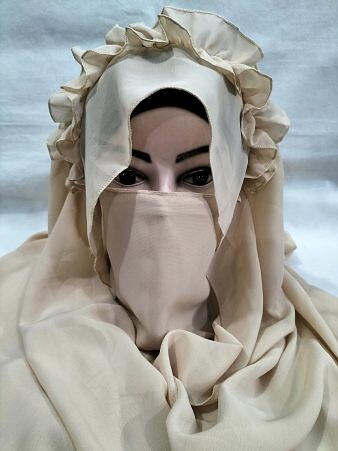 Crown Ready to Wear Niqab - Light Golden