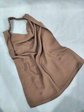 Elastic Half Niqab - Coffee