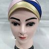 Golden Fancy Tie Back Bonnet - Blue and Pink Golden Fancy Tie Back Bonnet - Blue and Pink