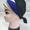 Golden Fancy Tie Back Bonnet - Blue and Pink Golden Fancy Tie Back Bonnet - Blue and Pink