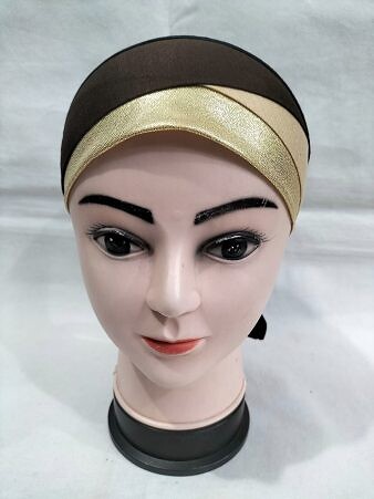 Golden Fancy Tie Back Bonnet - Brown and Fawn