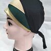 Golden Fancy Tie Back Bonnet - Fawn and Sea Green