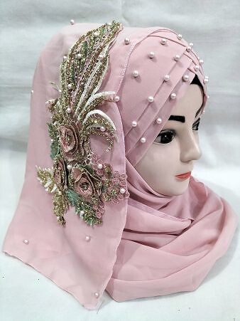 Pearl Floral Ready to Wear with 3D Bridal Bunch - Blush Pink Pearl Floral Ready to Wear with 3D Bridal Bunch - Blush Pink