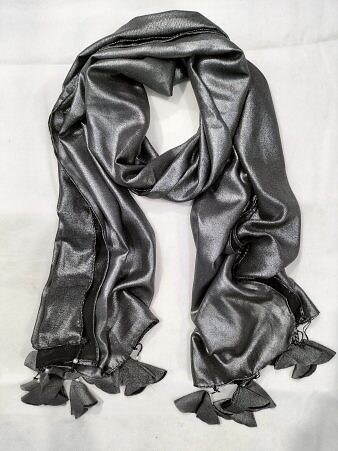 Plain Chiffon Tassels - Shimmery Grey Plain Chiffon Tassels - Shimmery Grey