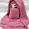 Plain Niqab Ready to Wear - Tea Pink