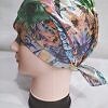 Printed Criss Cross Tie Back Bonnet - Print 11 Printed Criss Cross Tie Back Bonnet - Print 11