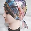 Printed Criss Cross Tie Back Bonnet - Print 7