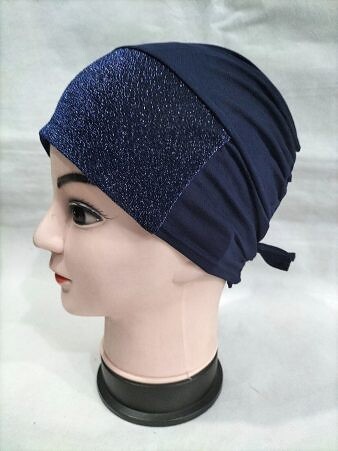 Shimmer Under Cap - Navy Blue