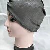 Side Parting Shimmery Cap - Grey