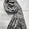 Silk Cashmere Scarf - Grey