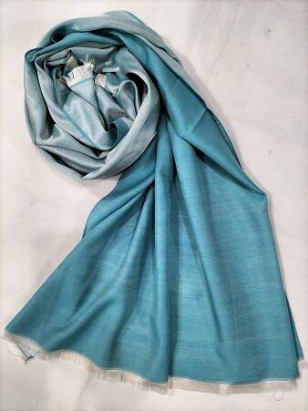 Double Shaded Viscose Scarf - Sky Blue Double Shaded Viscose Scarf - Sky Blue