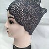 Lace Hijab Band - Grey 2 Lace Hijab Band - Grey 2