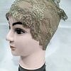 Lace Hijab Band - Olive Green