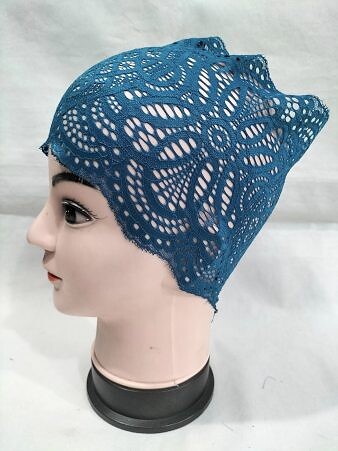 Lace Hijab Band - Teal Lace Hijab Band - Teal