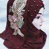 pearl floral ready to wear with 3d bridal bunch burgundy
