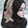 Pearl Floral Ready to Wear with 3D Bridal Bunch - Dark Brown