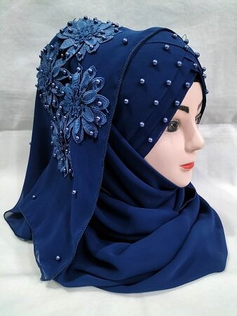 Pearl Ready to Wear with Matching 3D Bunch - Eggplant Pearl Ready to Wear with Matching 3D Bunch - Eggplant