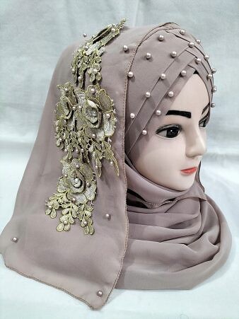 Pearl Ready to Wear with Matching Bunch - Dirty Purple 2 Pearl Ready to Wear with Matching Bunch - Dirty Purple 2