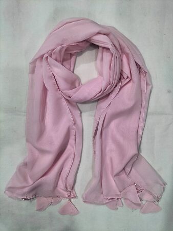 Plain Chiffon Tassels - Pink Plain Chiffon Tassels - Pink