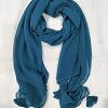 Plain Chiffon Tassels - Teal