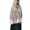Hooded Chiffon Makna with Pearls - Print 1 Hooded Chiffon Makna with Pearls - Print 1