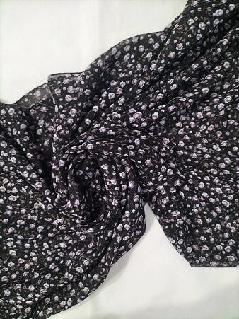 Chiffon Square Scarf - Print 8