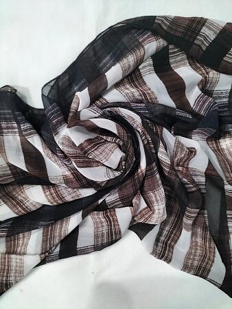 Chiffon Square Scarf - Print 9