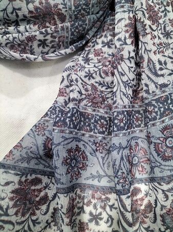 Plain Chiffon Tassels - Print 17